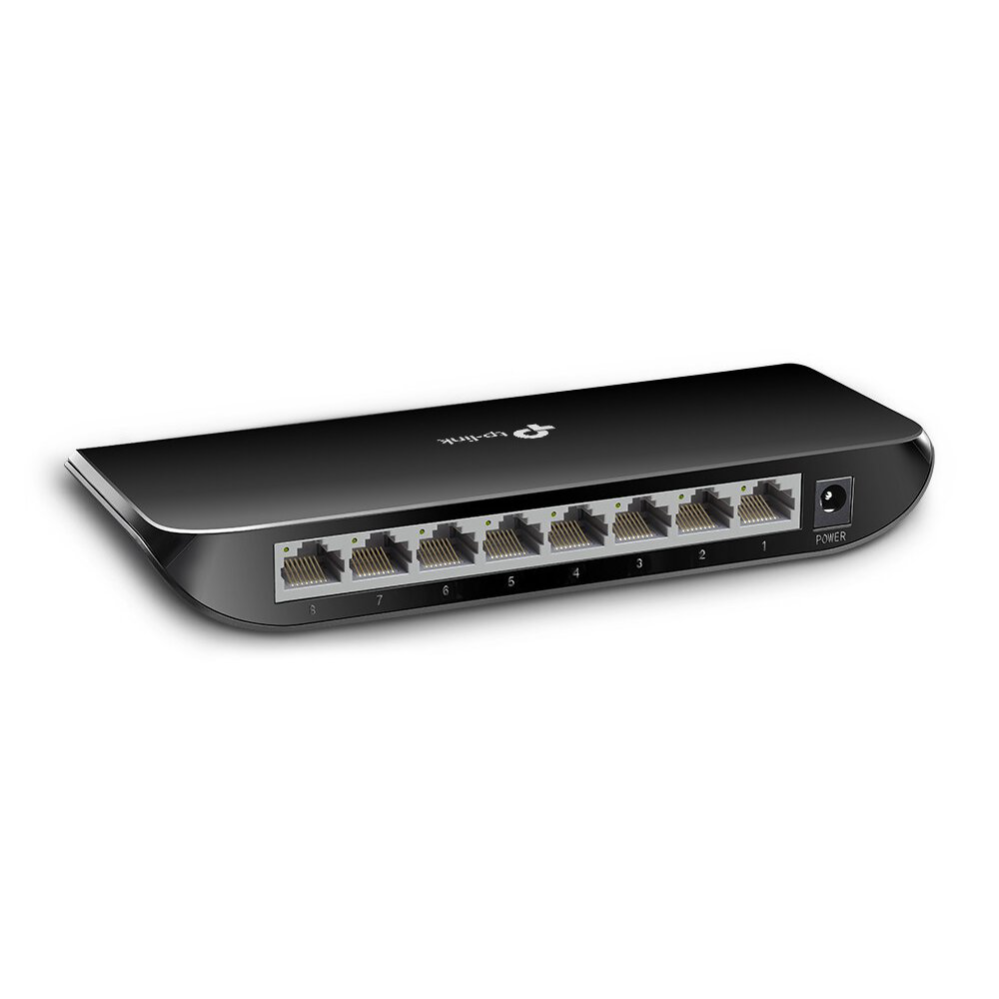   TP-Link - 10/100/1000 8-Port Switch TL-SG1008D    