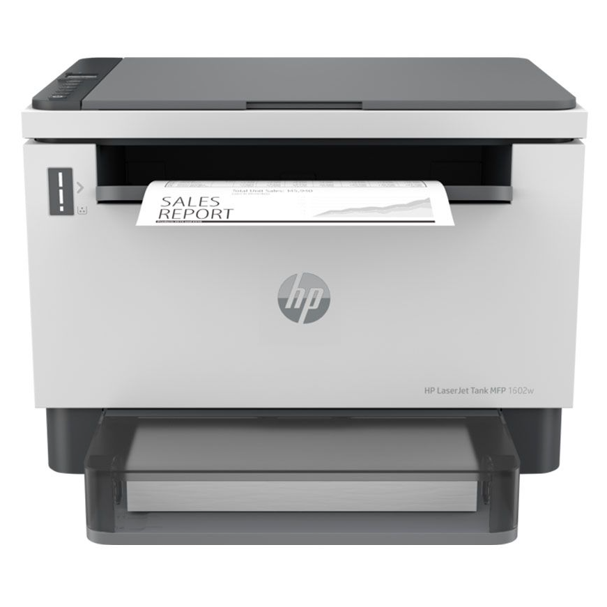   طابعة اتش بي ليزر جيت تانك MFP 1602w لاسلكية - المسح الضوئي للبريد الالكتروني والملفات PDF، خاصية الطباعة من الهاتف، طباعة، نسخ 2R3E8A    