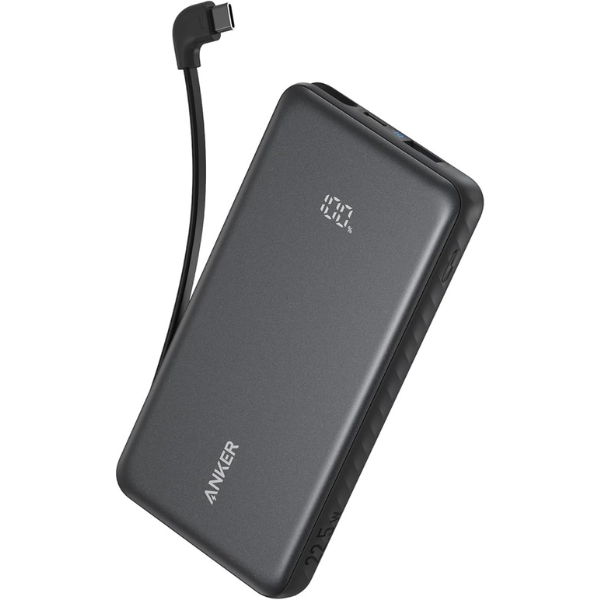   Anker - Zolo 10,000mAh Power Bank with Built-in Type-C Cable    