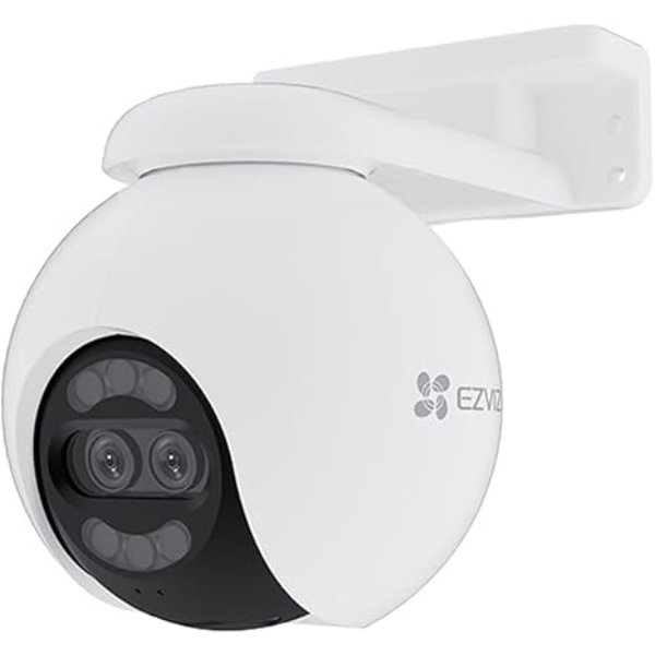   EZVIZ - 4K Outdoor Surveillance Camera with AI-Powered Human Detection, Color Night Vision up to 30 Meters, Dual Lens, Active Protection,PT Technology    