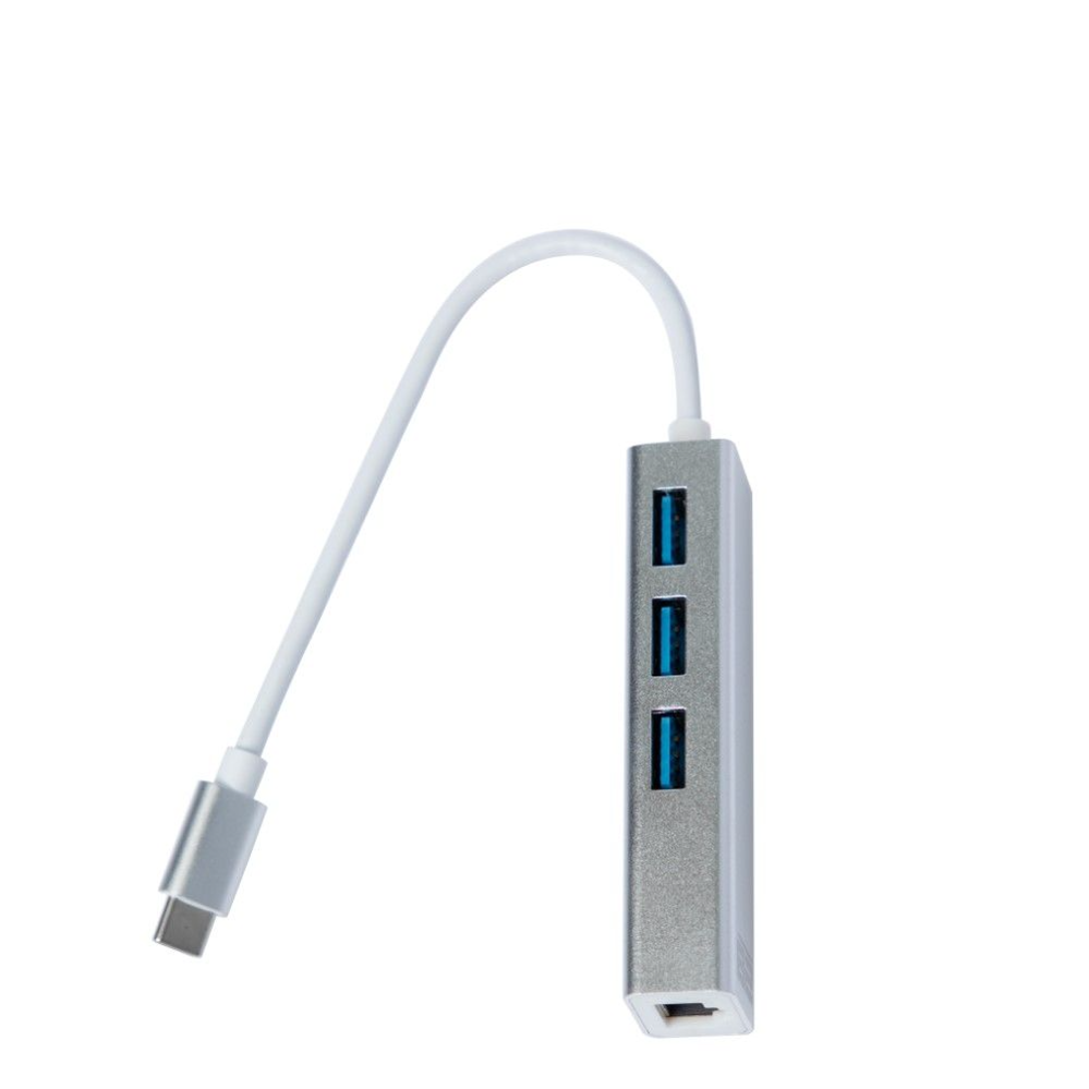   Type-C Hub with 3 USB 3.0 Ports and Ethernet Adapter    