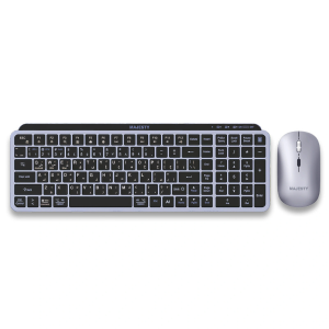   Majesty - Premium Wireless Keyboard and Mouse Combo with Dual Connection, AI Button & Type-C Charging    