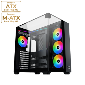   زيجماتك - اكوا في كيس ATX مع 6 مراوح تبريد    